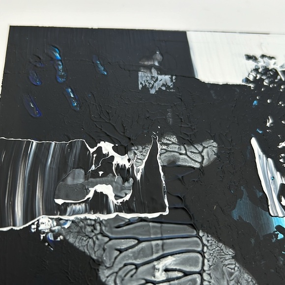 Untitled artwork 1x14 inches acrylic on yupo paper - Picture 5 of 8